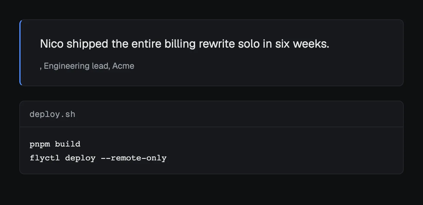 Callout & CodeBlock